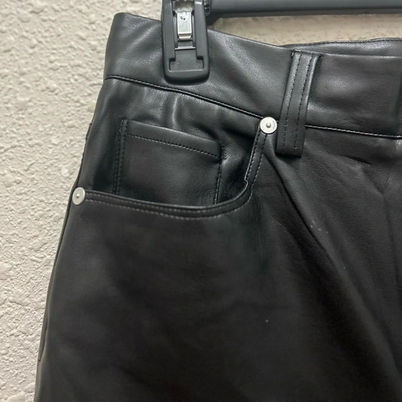 BLANKNYC THE BAXTER Ribcage Straight Leg Faux Leather Pants NWT 29 - Picture 4 of 7